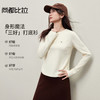 【内购】【三好打底衫】简约通勤圆领半开襟弹力厚双面绒外穿内搭打底衫-154SF5402 商品缩略图0