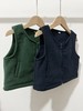【儿童双面摇粒绒背心马甲】军绿色/藏蓝色摇粒绒保暖小马甲zyx 商品缩略图0