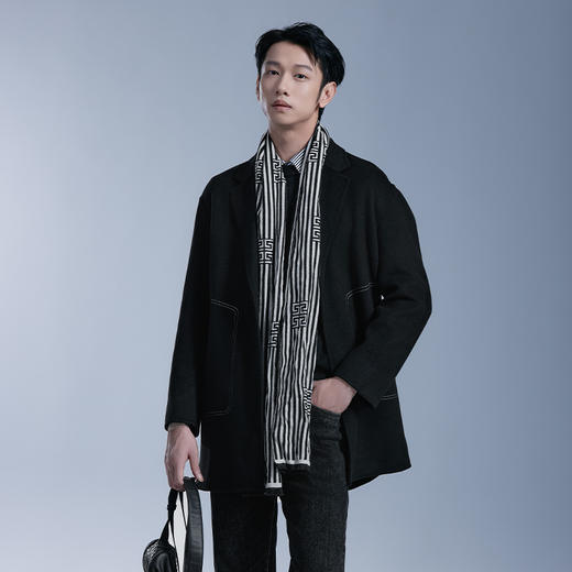 【断码清仓】HX 秋冬季长款毛呢大衣Y113340004101 商品图1