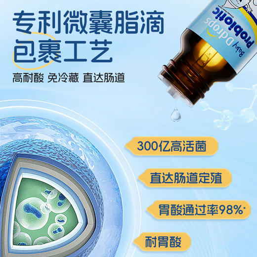 【含邮含税】Ddrops婴幼儿益生菌滴剂 150滴 7.5ml/瓶 商品图4