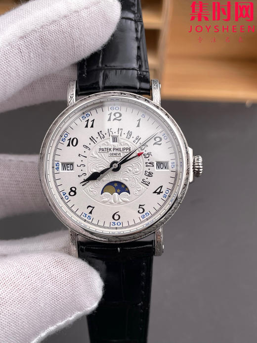 升级V3版 匠”芯“出品 典藏之作——百达翡丽古典超级复杂多功能时计5159系列“将官翻盖”万年历男士腕表 表径38mm 原版一致折叠后盖！儒雅而至！ 商品图2
