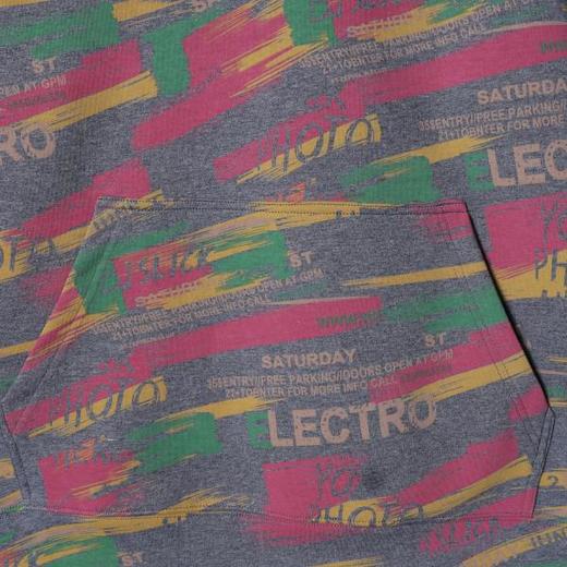 SDSA男士秋冬新款痞帅男装简约美式撞色印花字母连帽卫衣百搭宽松 商品图2