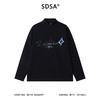 SDSA男士秋冬新款痞帅男装潮牌手绘字母半高领长袖T恤百搭打底衫 商品缩略图0