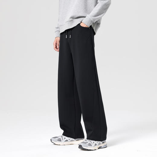 gxg.jeans男装 男士休闲裤25秋款宽松高弹力百搭日常通勤长裤舒适系带阔腿裤K&C 商品图3