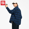 超级安踏男子全棉格纹衬衫秋冬新款长袖衫复古外套上衣152548103U 商品缩略图1