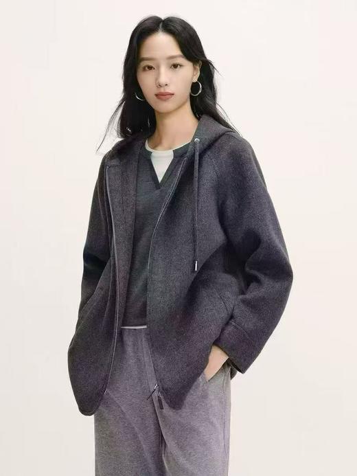 【春假专区】玖姿JZ女装格雷系大衣JYFD72317071 商品图2