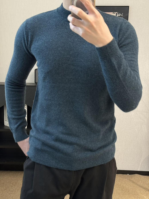 恒源祥 主推款【澳洲绵羊毛100% 均310克+】冬季新款男式高档长袖羊毛衫1688 商品图6