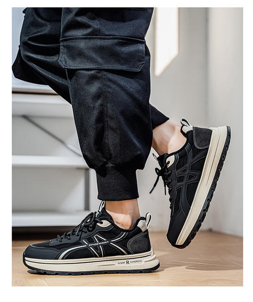 【HF】无忧购 冬季加绒加厚保暖百搭休闲鞋男厚底运动老爹鞋 K605（截单后3-5天发货） 商品图4