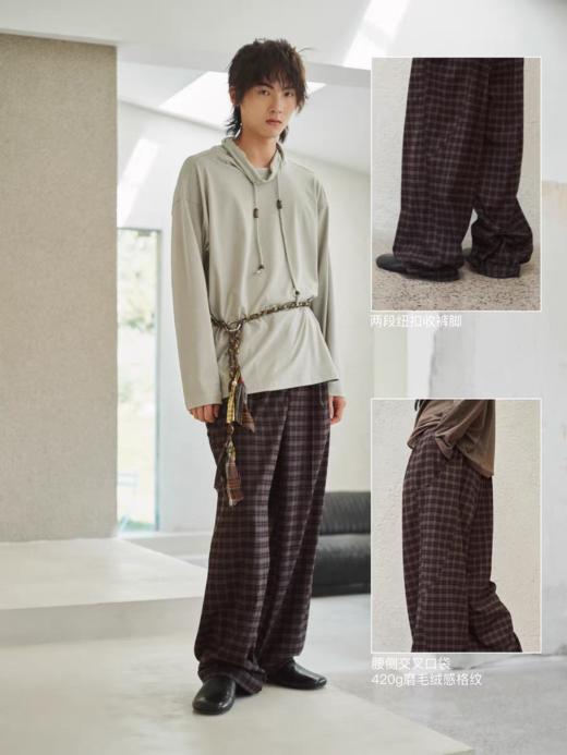 共和GongheRepub/GH24044/「枫」磨毛格纹长裤 商品图1