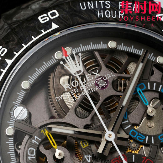 超轻 超轻 超轻！夜光神器！劳力士 Diw迪通拿碳纤维系列 改装迪通拿镂空款 高端改装4130机 男士腕表 镂空碳纤维迪通拿（超级夜光壳定制版） 商品图2