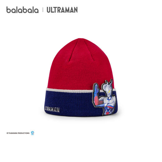 【奥特曼联名】巴拉巴拉儿童帽子男童保暖冬季新款毛线帽舒适时尚 商品图4