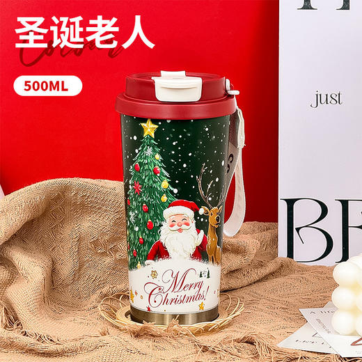 圣诞限定款❗️食品级真空316不锈钢保温杯 女生高颜值圣诞限定咖啡杯 车载随行便携水杯 商品图8