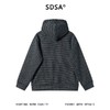 SDSA男士秋冬新款痞帅男装美式复古彩色格纹绒毛抽绳连帽卫衣百搭 商品缩略图5
