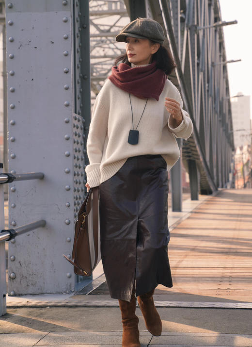 老米优品🎈3-5天发！【2条包邮】100% WOOL🐏《澳洲纯羊毛🍂针织三角围脖》高级感，层次感拉满！时髦精必入宝藏围巾~WJ251118A 商品图13