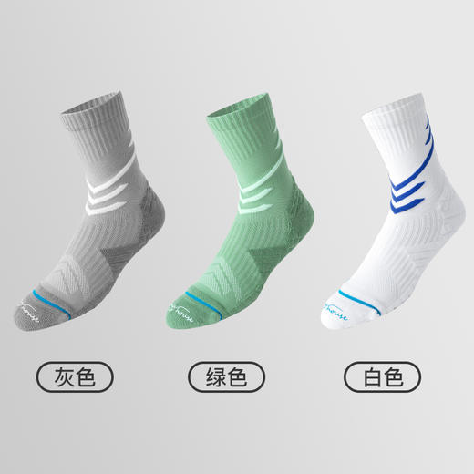 跑IN优选01任意三双跑步袜中筒防滑速干冬季训练毛巾底 商品图3