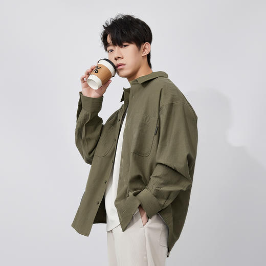 【新品上新】HX 春季衬衫式茄克衫外套柔软舒适Z105510035101 商品图2