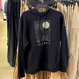 Columbia/哥伦比亚 男士棉混纺内加绒袋鼠兜保暖抽绳连帽卫衣