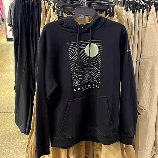 Columbia/哥伦比亚 男士棉混纺内加绒袋鼠兜保暖抽绳连帽卫衣 商品图0