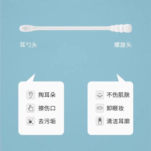4楼Eubelle欧蓓 日本kinbata一次性棉签双头掏耳朵尖头 无菌棒 化妆棉棒婴儿小棉花 活动价：12.9元 商品图3