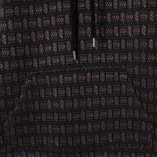 SDSA秋冬新款痞帅男装韩版彩色刺绣格子提花连帽卫衣百搭宽松上衣 商品图2