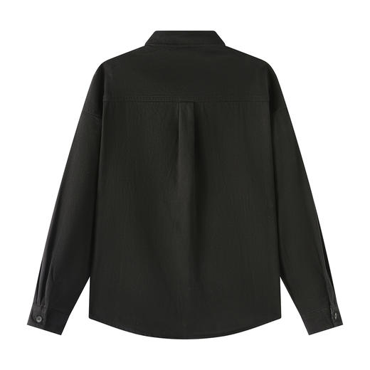 【重磅全棉】25秋款男士衬衫翻领长袖休闲上衣工装衬衫男K&C 商品图8