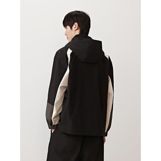 GXG男装 户外拼色设计连帽夹克男运动休闲外套上衣  2025秋季新品 商品图4