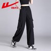 回力灰色工装裤女2025夏季新款薄款阔腿裤百搭休闲显瘦直筒冰丝裤 商品缩略图3