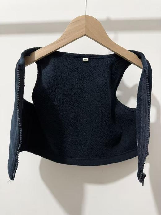 【儿童双面摇粒绒背心马甲】军绿色/藏蓝色摇粒绒保暖小马甲zyx 商品图5