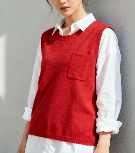 轻盈俏丽 | 100%羊绒两面穿背心马甲 商品图1