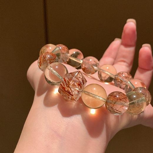 ARSIS｜晶石系列 纳财能量·黑金超七黄水晶串珠手链 商品图3