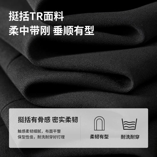 【内购】时尚简约舒适设计感假口袋通勤直筒西装半身裙-153QF3594X 商品图4