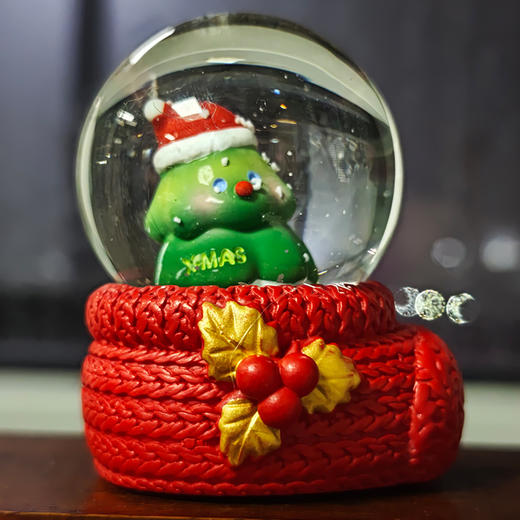 45#圣诞袜水晶球旋转音乐盒圣诞礼物-纪念日百货门店同款167447525 商品图3