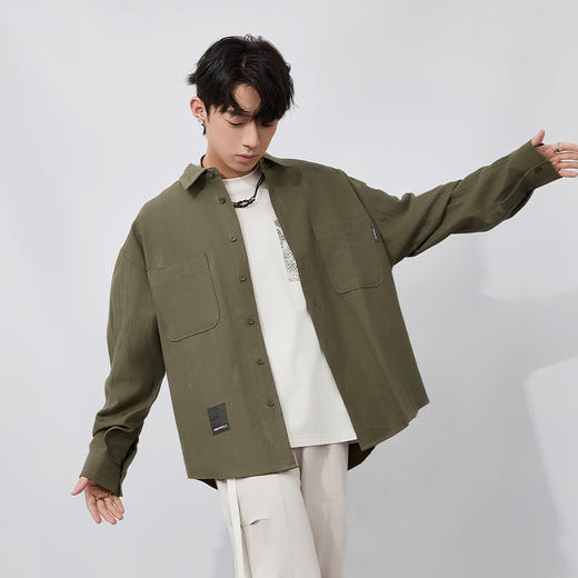 【新品上新】HX 春季衬衫式茄克衫外套柔软舒适Z105510035101 商品图3