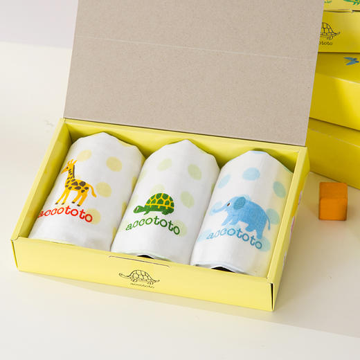 内野XS 动物乐园手帕礼盒3件 商品图0