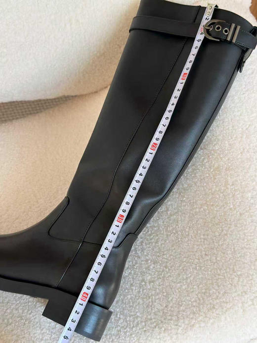 1118-8 SW 25爆款 皮带搭扣 侧拉链 机车风 骑士长靴 及膝靴 长筒靴 帅气跟脚 商品图14