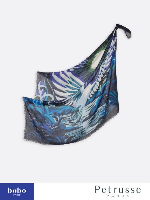 Petrusse 贝图丝 ISADORA 暮光羽纱 羊毛方巾 商品图1