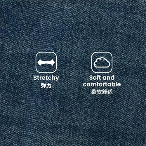 佐丹奴男装25年新款180度腰头抓绒牛仔裤01115607 商品图4