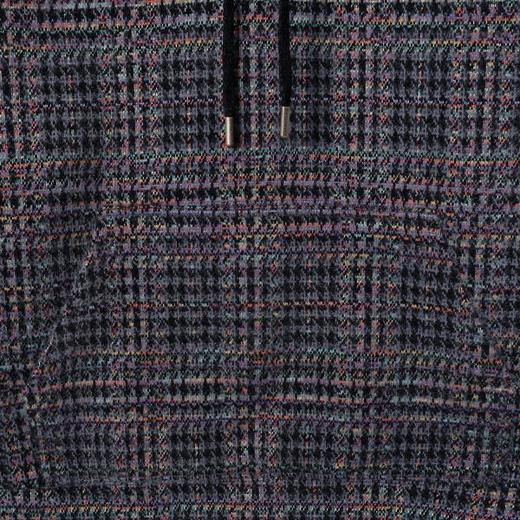 WY1340SDSA男士秋冬新款痞帅男装美式复古彩色格子抽绳连帽卫衣宽松潮流 商品图3