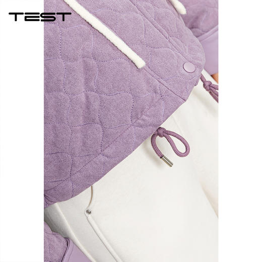 冬上新菱格纹设计感甜美风保暖夹克外套2254161 商品图3