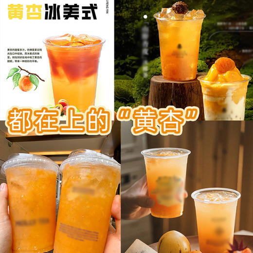 恒记黄杏冰茶风味饮料浓浆1kg黄杏美式咖啡奶茶店专用浓缩汁杏子果肉果浆 商品图2