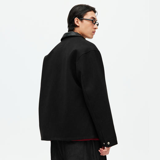 NPC（服饰）翻领休闲棉服加厚夹克百搭休闲外套男冬季NP58PJ45 商品图3