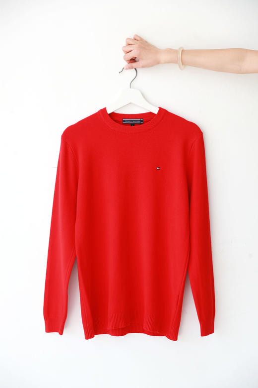 基础针织毛衣，胸口小标刺绣。正肩圆领亲肤纯色长袖毛衣C111888 商品图11