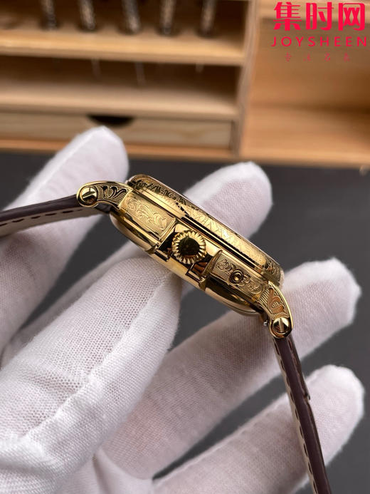 升级V3版 匠”芯“出品 典藏之作——百达翡丽古典超级复杂多功能时计5159系列“将官翻盖”万年历男士腕表 表径38mm 原版一致折叠后盖！儒雅而至！ 商品图5