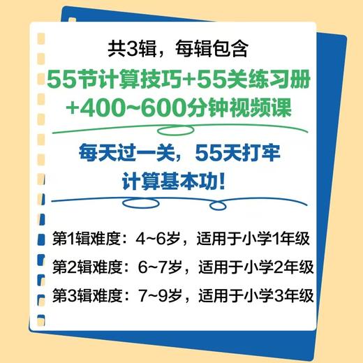 练好计算基本功 第3辑  给孩子的趣味计算书课包 速算技巧+巧算技巧 商品图4