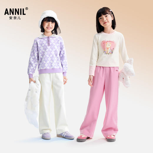 女童全腰单裤秋季新款安奈儿童装EG536507 商品图1