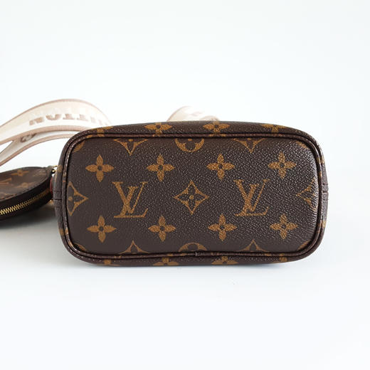 【95新】LV路易威登Neverfull系列M46705老花奶茶色宽肩带Neverfull BB购物袋手提单肩包061125NJS32 商品图5