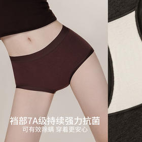颗里 轻暖无尺码保暖内裤 纯色系列 中高腰/中低腰3条装【YW】【佳人严选】