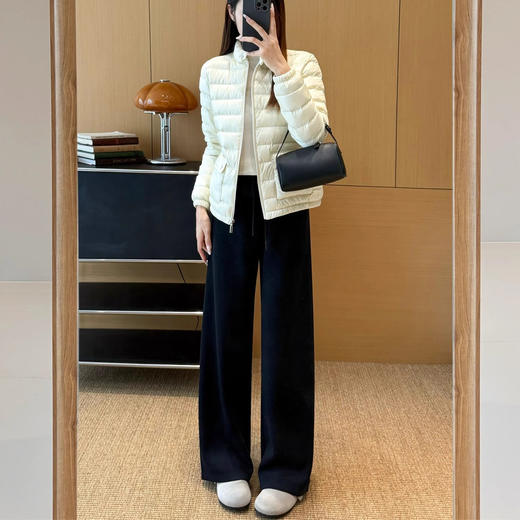 山羊绒醋酸桑蚕丝抽绳直筒毛呢空气裤 2652 厚垂有型黄金组合  一条过冬纸片人 商品图4