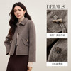 【内购】阿拉善翻领大衣女冬时髦羊角扣袋盖口袋双面呢羊毛外套-W54OC3308X 商品缩略图3