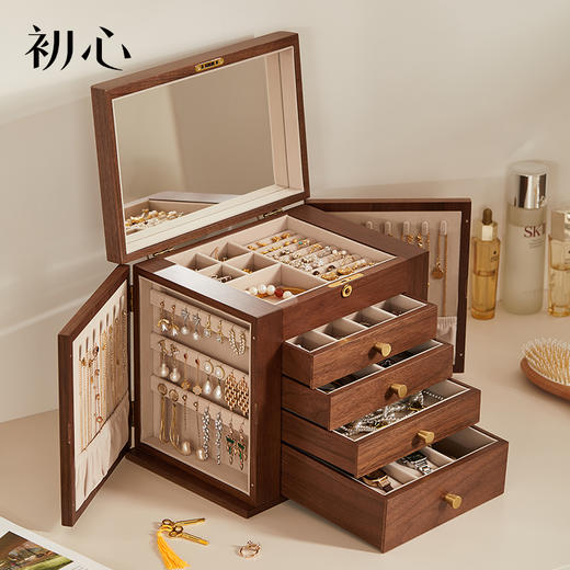 初心| 五层双开门首饰盒大容量 商品图0